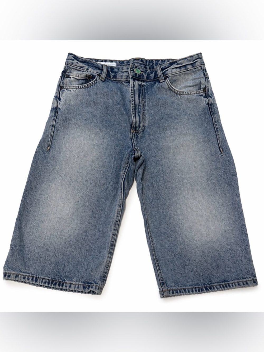 Zara Women’s Relaxed Denim Shorts - Light Blue Wash